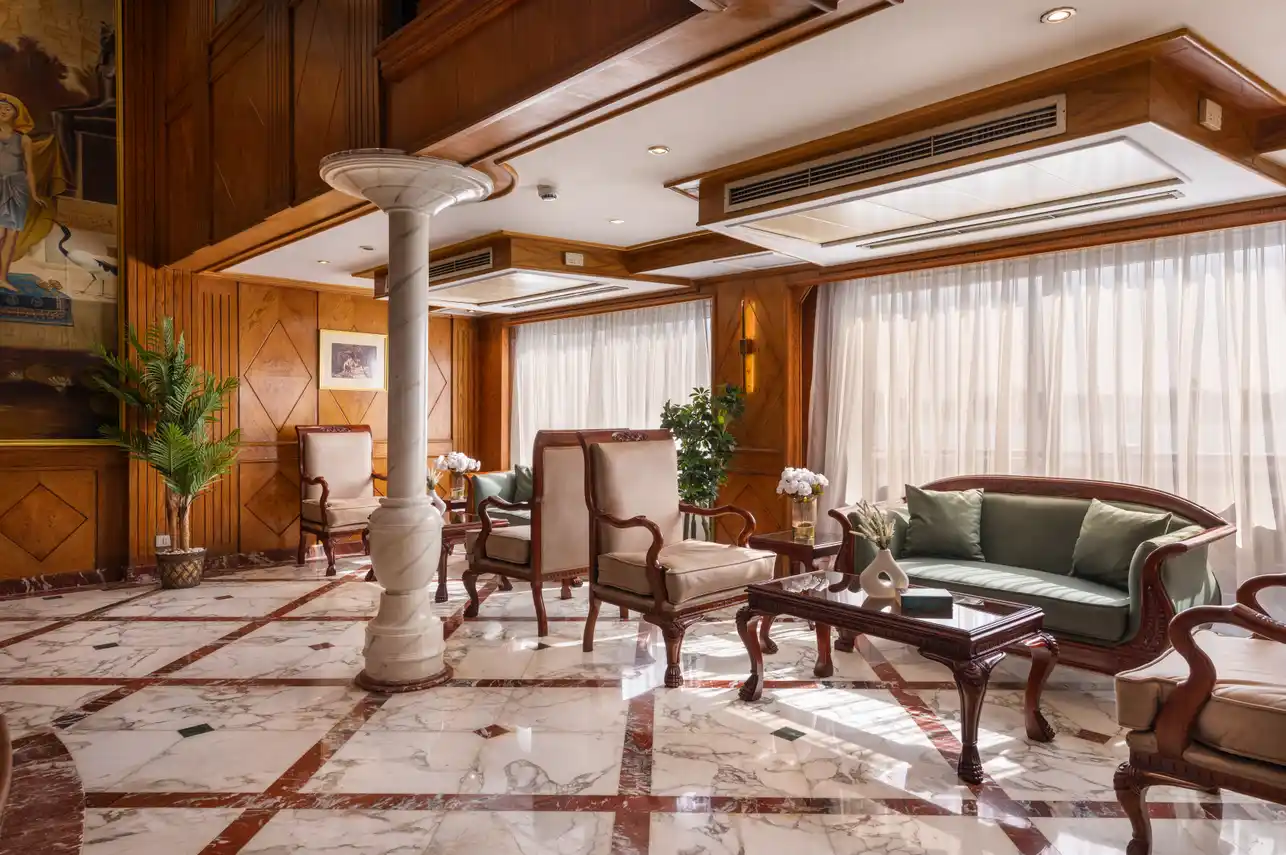 Lobby of the MS Nile Crown II Nile Cruise Nile cruise